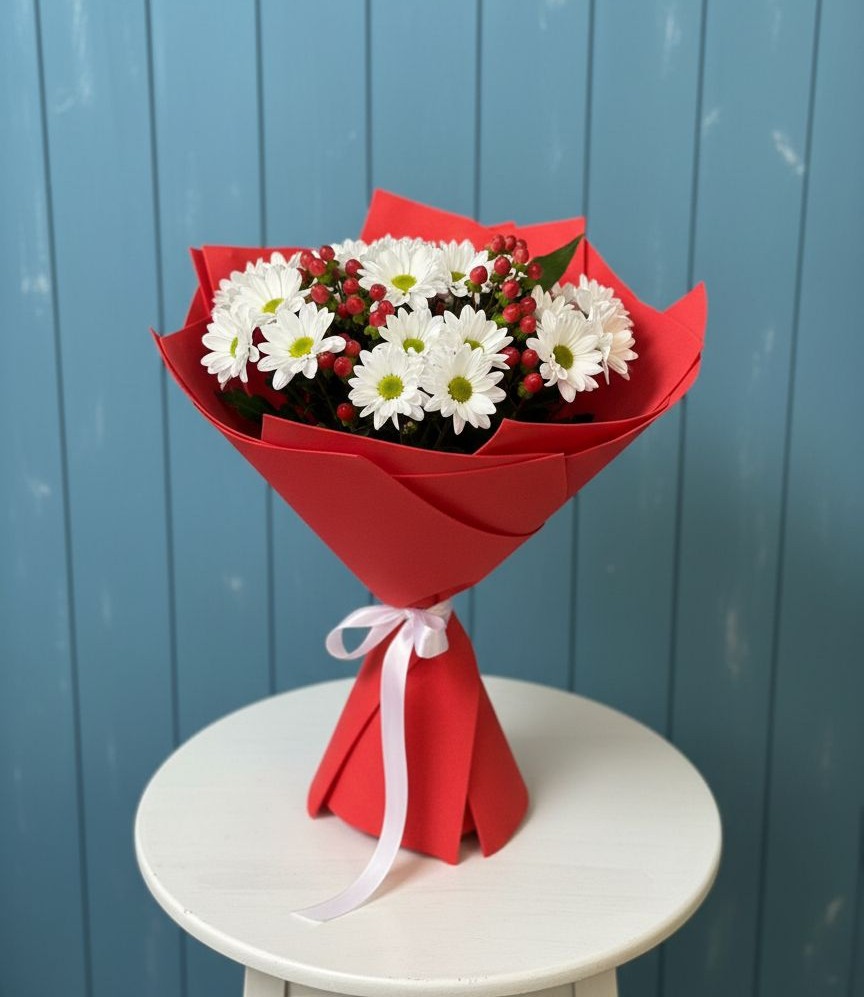 Букет цветов из: Хризантемы в Середейском