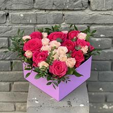 Цветочная композиция из Розы в коробке в Середейском