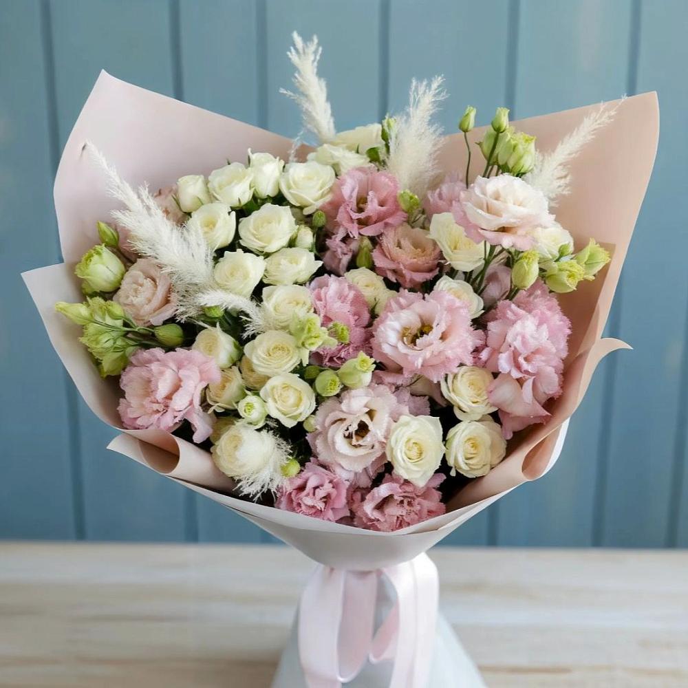 Букет цветов из: Альстромерии и Розы в Середейском