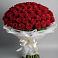 Букет 101 Красная роза Блэк Мэджик в Середейском