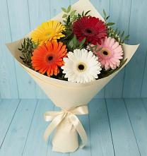 Букет цветов из:  Герберы в Середейском