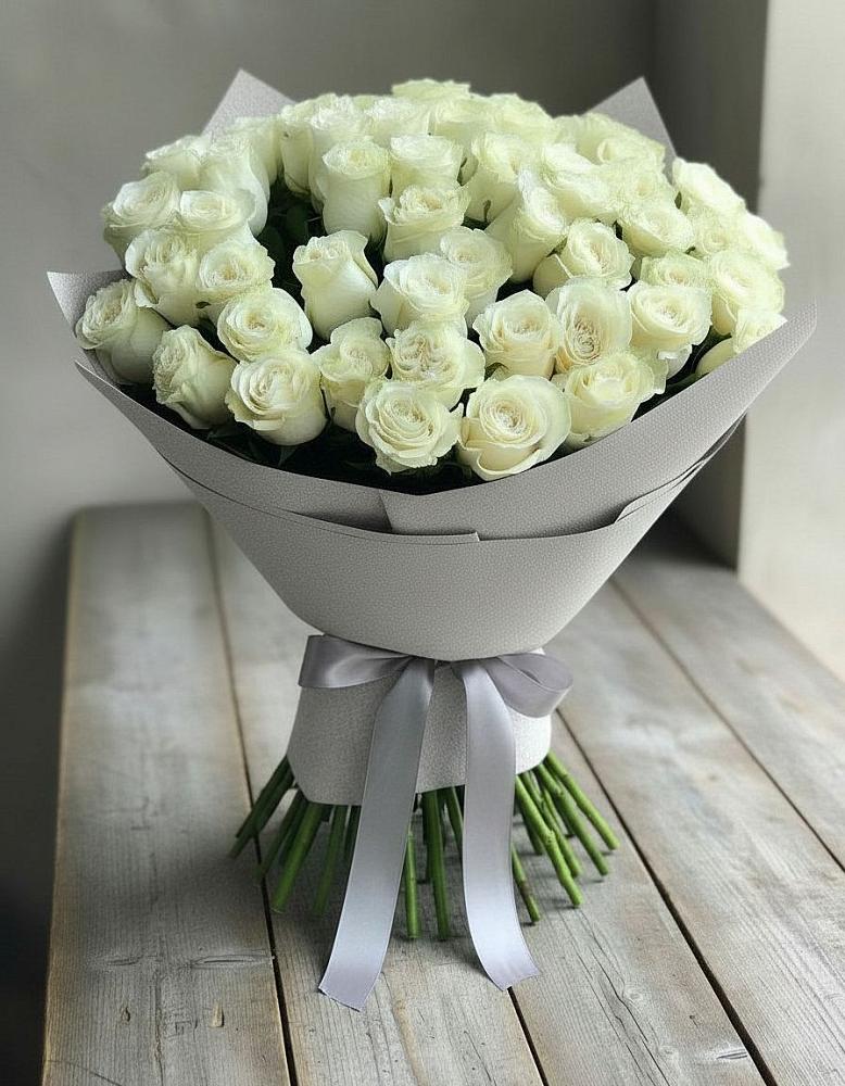 Букет 35 Белых роз в Середейском