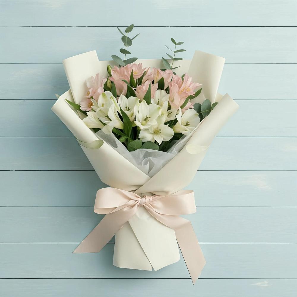 Букет цветов из: Альстромерии в Середейском