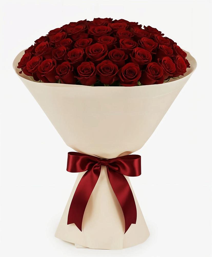 Букет 101 Бордовая роза Блэк Бакарра в Середейском