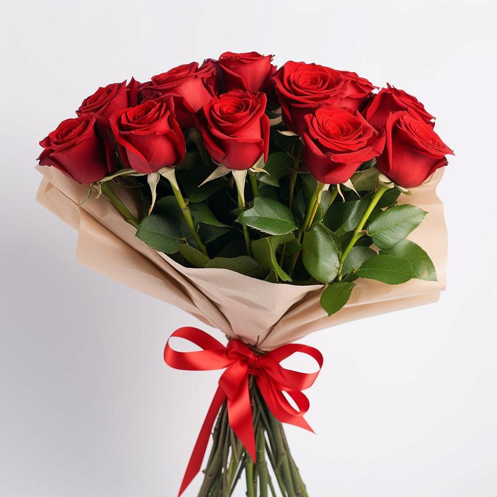 Букет 11 Красных роз Эдлесс Лав в Середейском