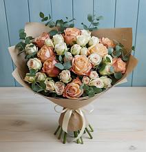 Букет цветов из:  Альстромерии и Розы в Середейском